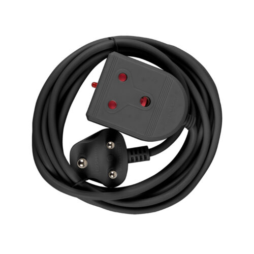 ELECTRICMATE BLACK MEDIUM DUTY 3M EXTENSION LEADS 16AMP
