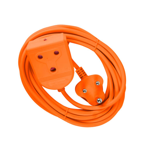 ELECTRICMATE ORANGE MEDIUM DUTY 5M EXTENSION LEADS 10AMP