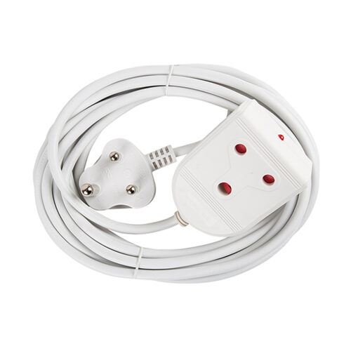 ELECTRICMATE WHITE MEDIUM DUTY 20M EXTENSION LEADS 10AMP