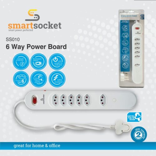 SMARTSOCKET 6 WAY POWER BOARD