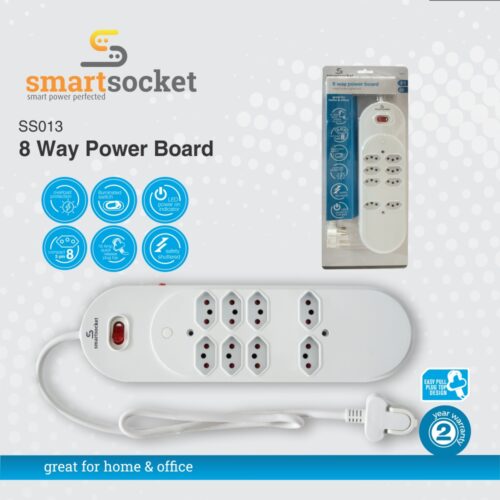 SMARTSOCKET 8 WAY POWER BOARD